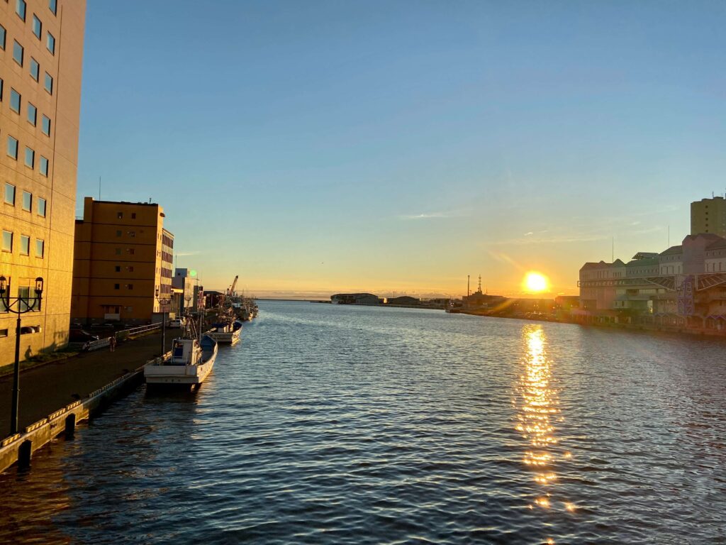 釧路の夕日