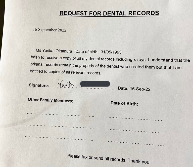 request record